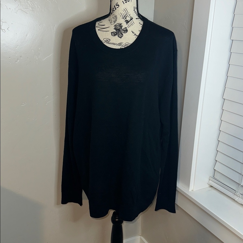 Banana Republic Black Merino Wool Sweater